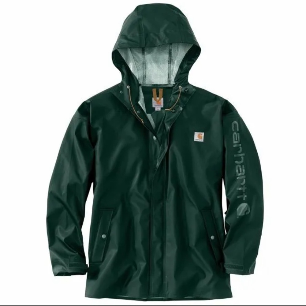 NWT Carharrt Men 3XL Tall Lightweight Rainstorm Outerwear Green 103509-365